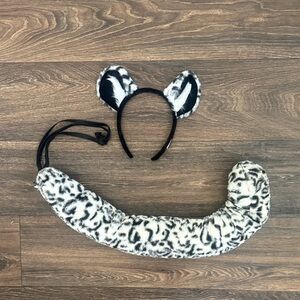 Animal Print Headband and Tail Set